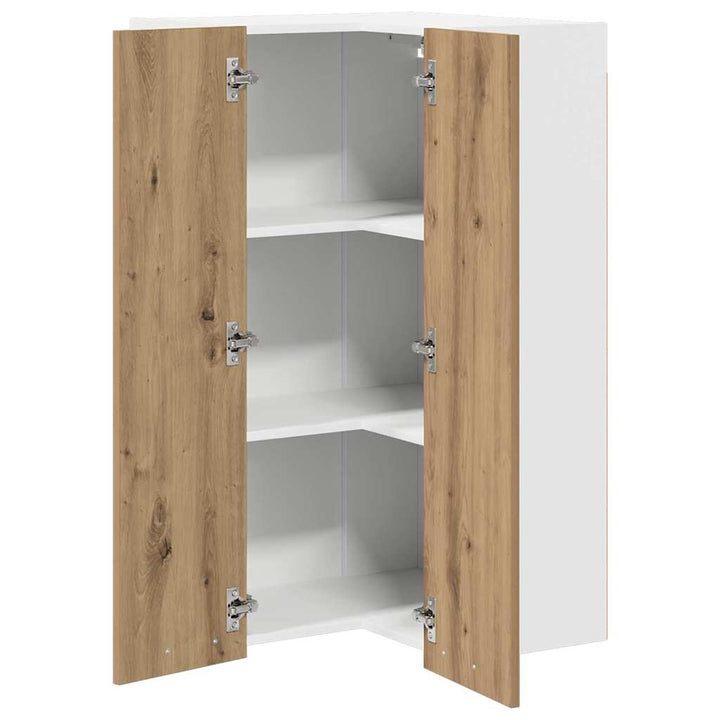 Hængeskab Artisan eg og hvid 57 x 57 x 100 cm Konstrueret træ