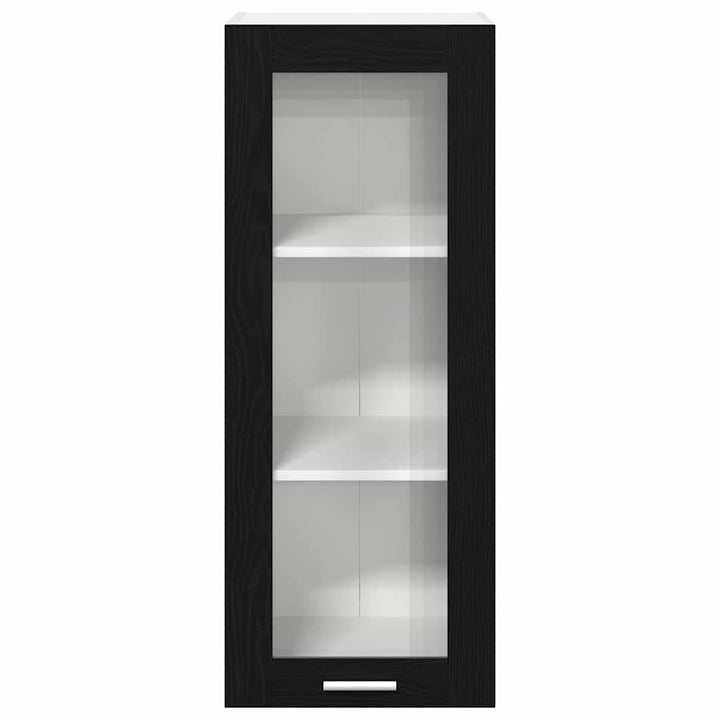 Hængeskab med dør Sort eg 40 x 31 x 100 cm Konstrueret træ