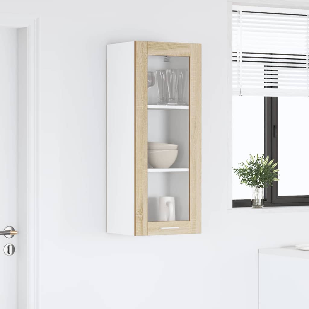 Hængeskab med dør Sonoma eg 40 x 31 x 100 cm Konstrueret træ