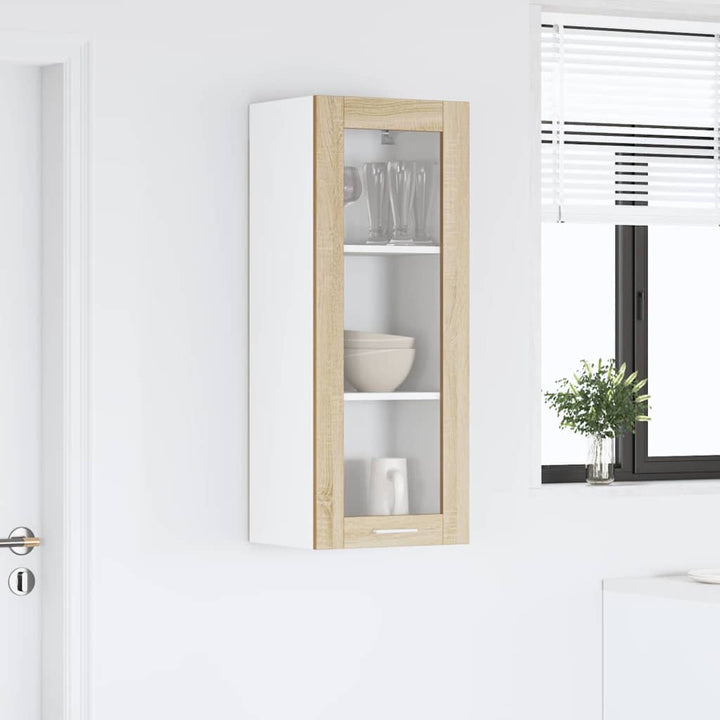 Hængeskab med dør Sonoma eg 40 x 31 x 100 cm Konstrueret træ