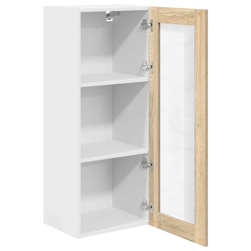 Hængeskab med dør Sonoma eg 40 x 31 x 100 cm Konstrueret træ