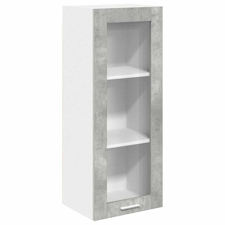 Hængeskab med dør Beton Grå 40 x 31 x 100 cm Konstrueret træ