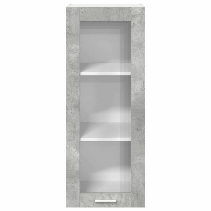 Hængeskab med dør Beton Grå 40 x 31 x 100 cm Konstrueret træ