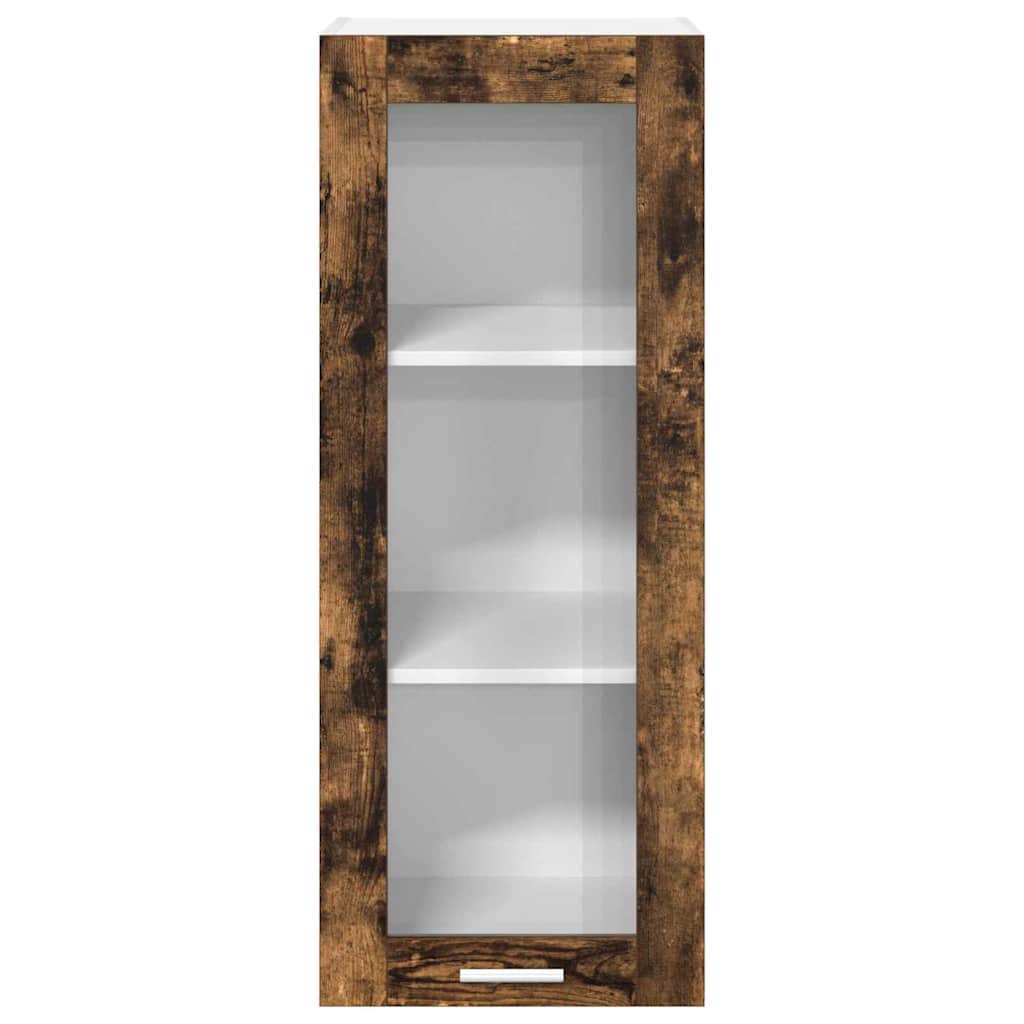 Hængeskab med dør Røget eg 40 x 31 x 100 cm Konstrueret træ