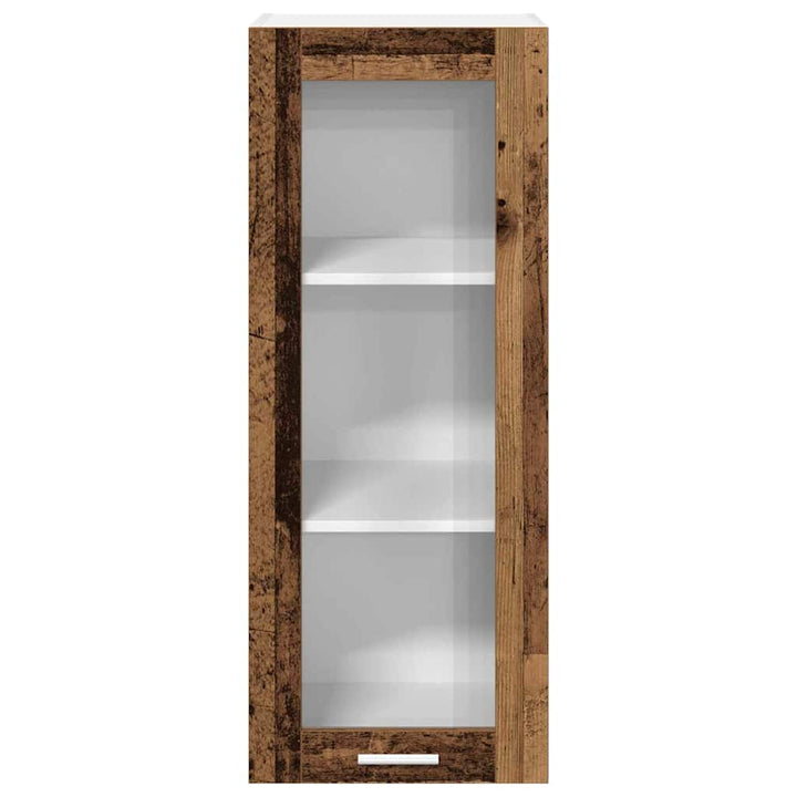 Hængeskab med dør Gammelt træ 40 x 31 x 100 cm Konstrueret træ