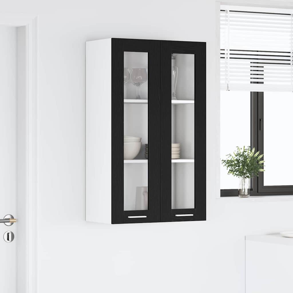 Hængeskab Sort eg 60 x 31 x 100 cm Konstrueret træ