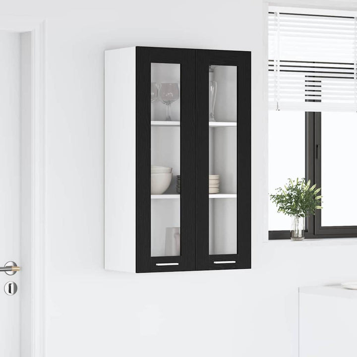Hængeskab Sort eg 60 x 31 x 100 cm Konstrueret træ