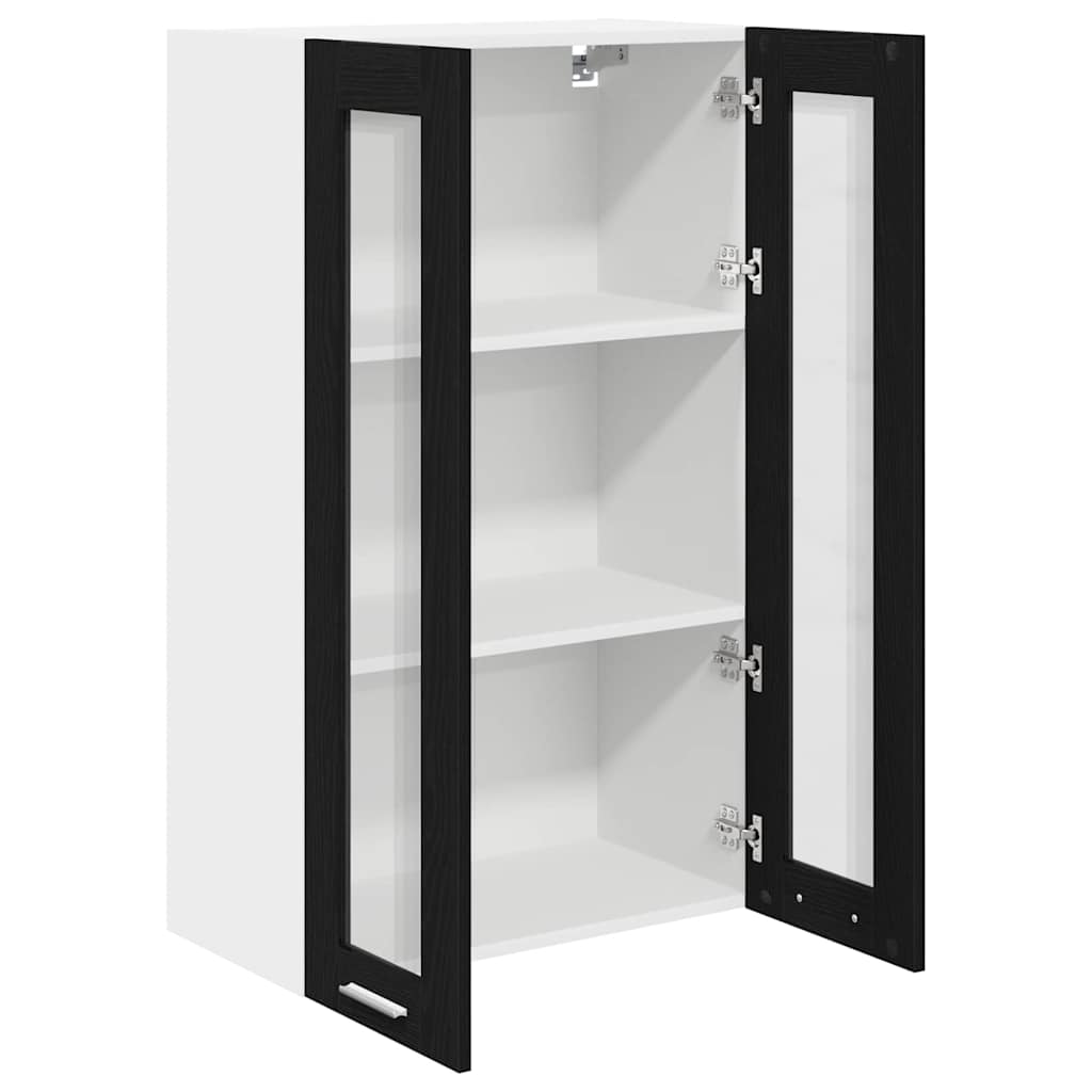 Hængeskab Sort eg 60 x 31 x 100 cm Konstrueret træ