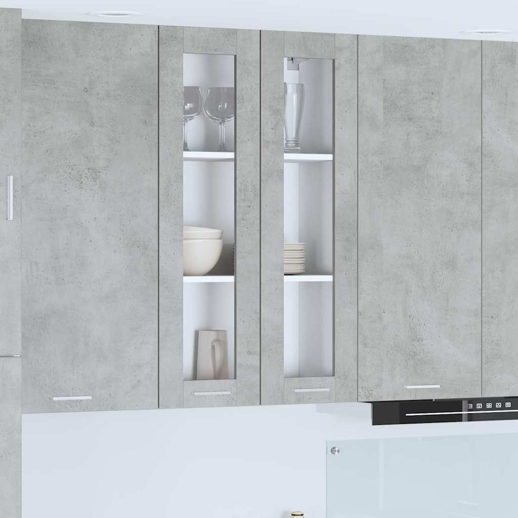 Hængeskab Beton Grå 60 x 31 x 100 cm Konstrueret træ