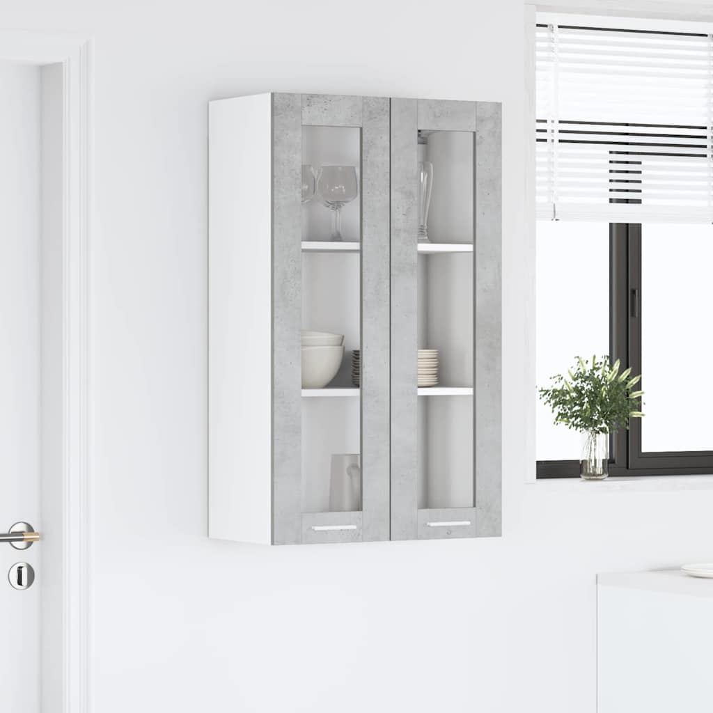 Hængeskab Beton Grå 60 x 31 x 100 cm Konstrueret træ