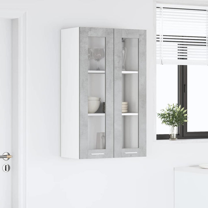 Hængeskab Beton Grå 60 x 31 x 100 cm Konstrueret træ