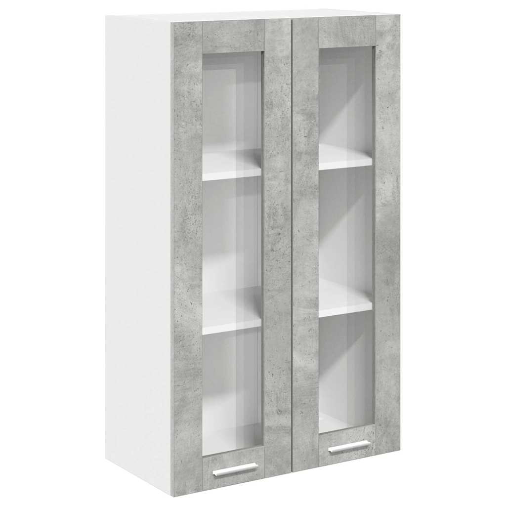 Hængeskab Beton Grå 60 x 31 x 100 cm Konstrueret træ