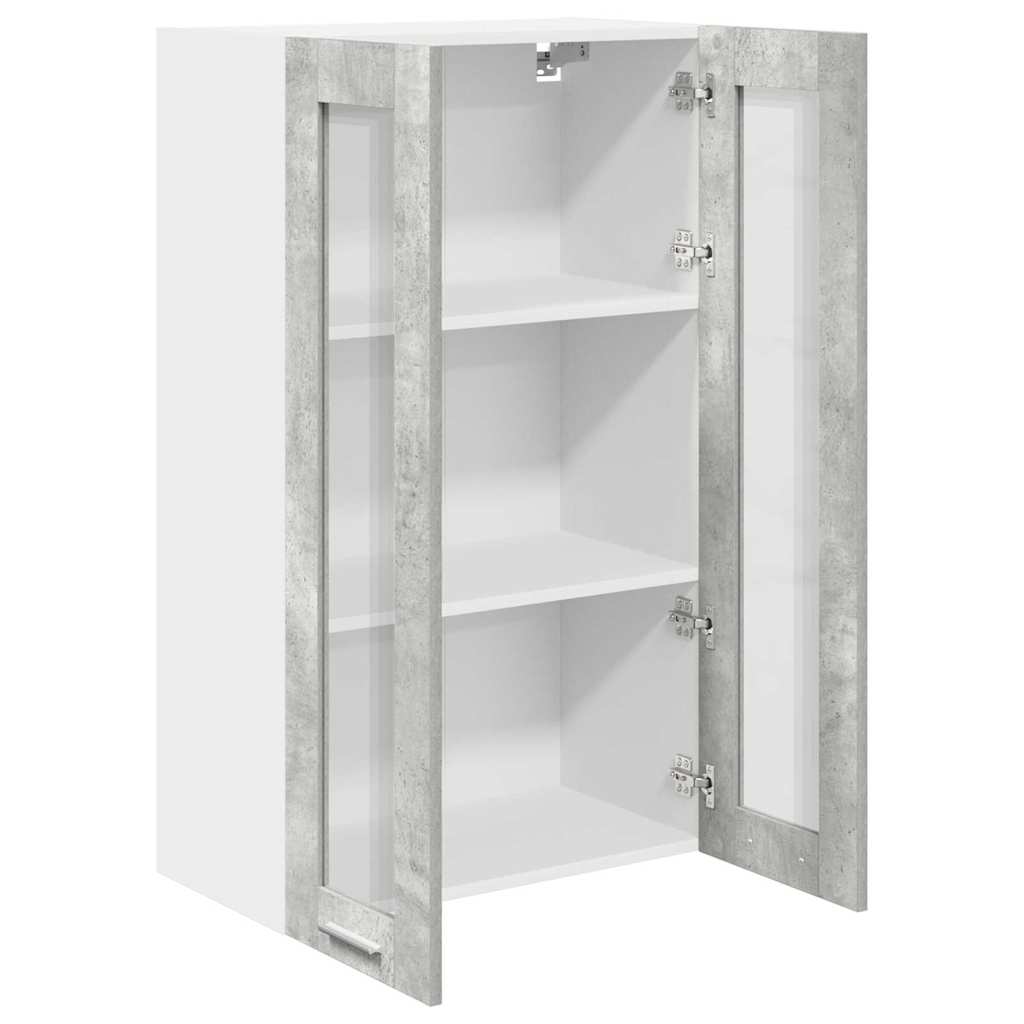 Hængeskab Beton Grå 60 x 31 x 100 cm Konstrueret træ