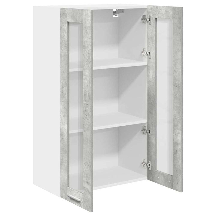 Hængeskab Beton Grå 60 x 31 x 100 cm Konstrueret træ