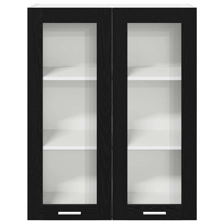 Hængeskab Sort eg 80 x 31 x 100 cm Konstrueret træ