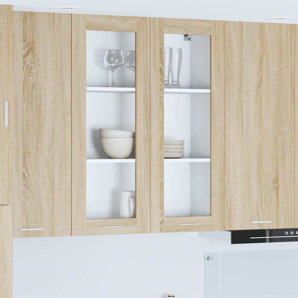 Hængeskab Sonoma eg 80 x 31 x 100 cm Konstrueret træ