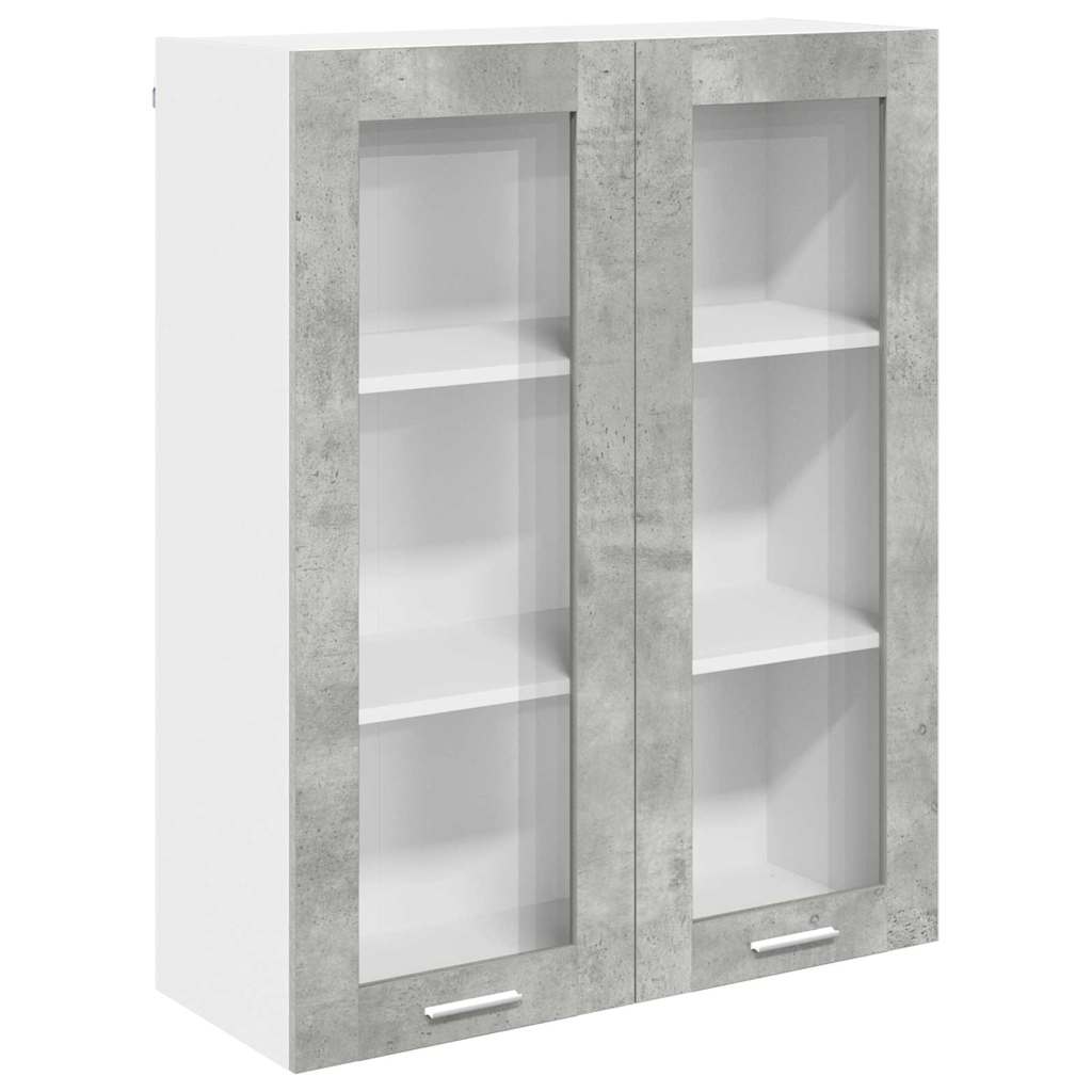 Hængeskab Beton Grå 80 x 31 x 100 cm Konstrueret træ