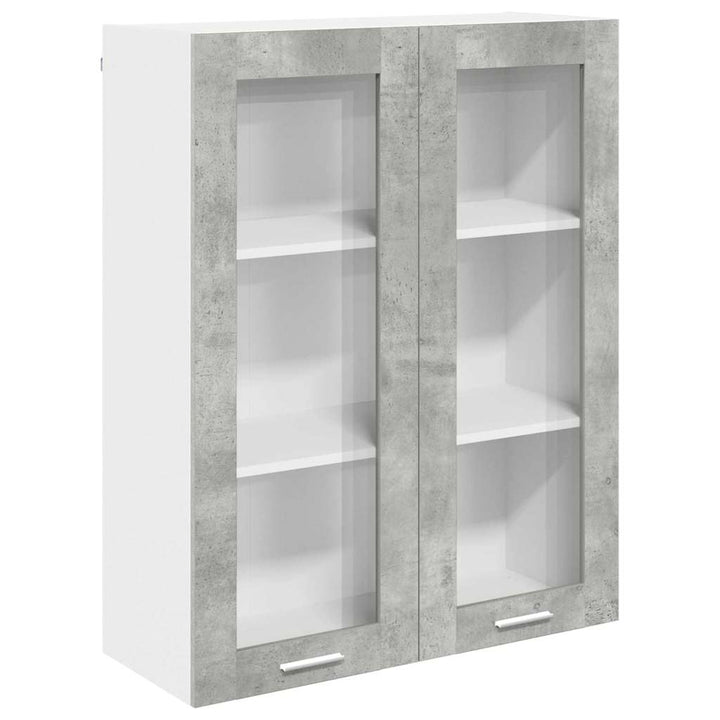 Hængeskab Beton Grå 80 x 31 x 100 cm Konstrueret træ