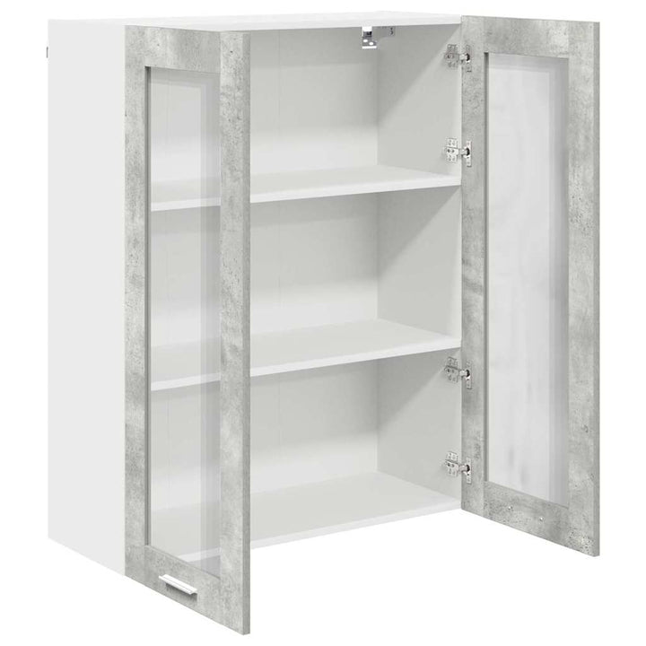 Hængeskab Beton Grå 80 x 31 x 100 cm Konstrueret træ