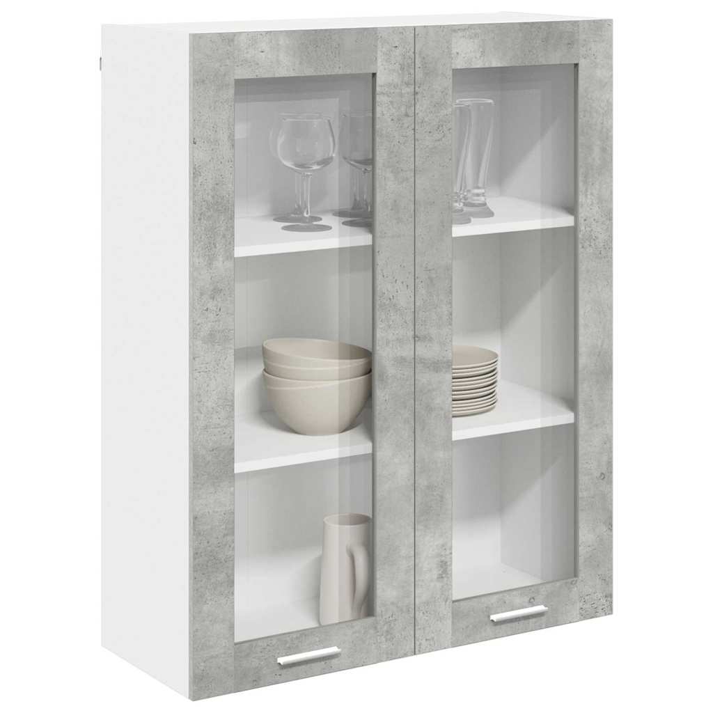 Hængeskab Beton Grå 80 x 31 x 100 cm Konstrueret træ