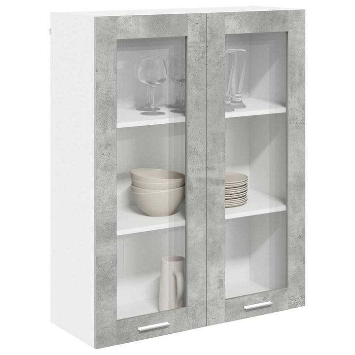 Hængeskab Beton Grå 80 x 31 x 100 cm Konstrueret træ