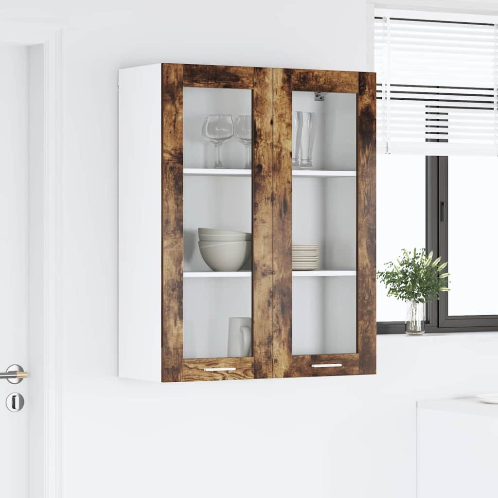 Hængeskab Røget eg 80 x 31 x 100 cm Konstrueret træ