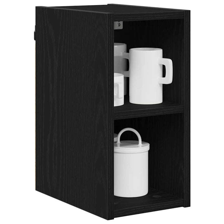 Hængeskab Sort eg 20 x 29,5 x 40 cm Konstrueret træ