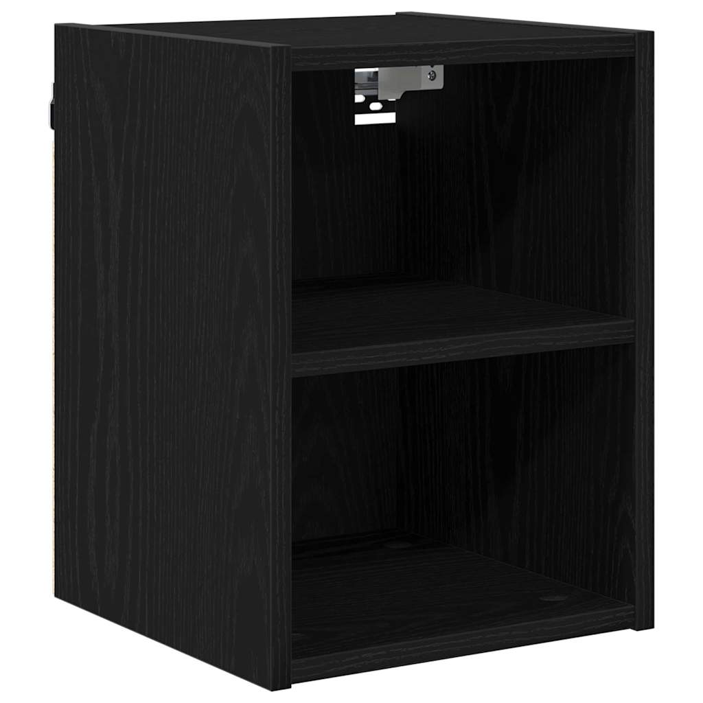 Hængeskab Sort eg 30 x 29,5 x 40 cm Konstrueret træ