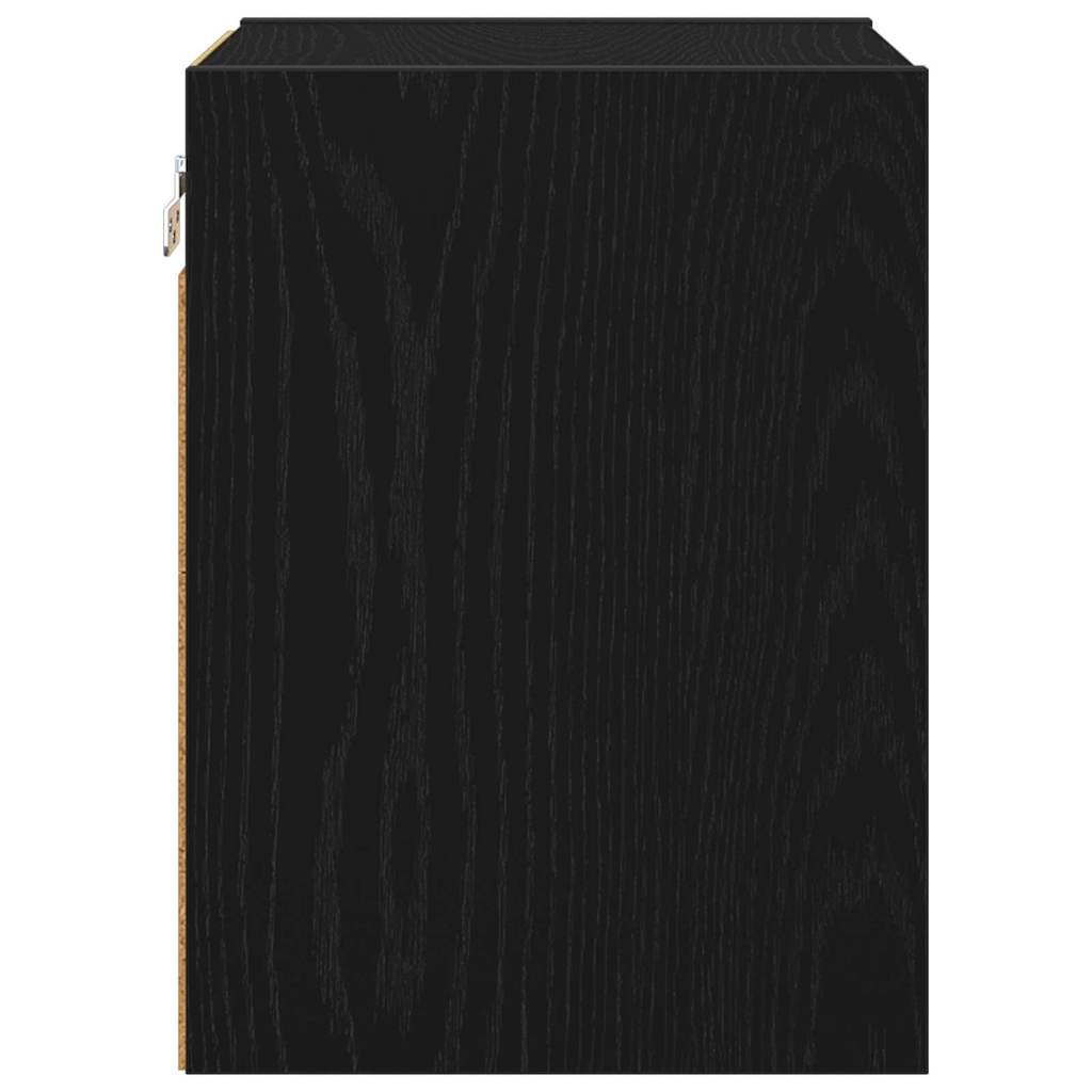 Hængeskab Sort eg 30 x 29,5 x 40 cm Konstrueret træ