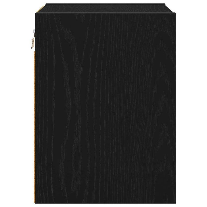 Hængeskab Sort eg 30 x 29,5 x 40 cm Konstrueret træ