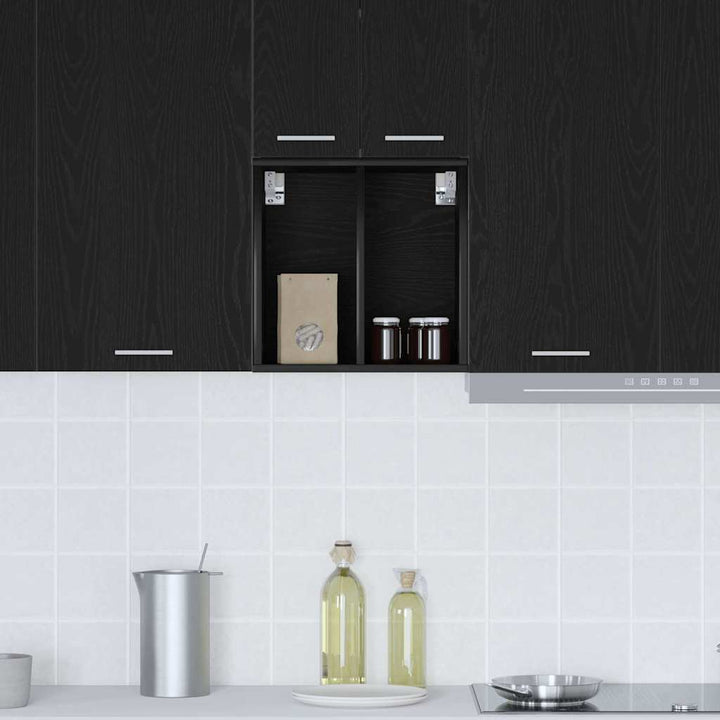 Hængeskab Sort eg 40 x 29,5 x 40 cm Konstrueret træ