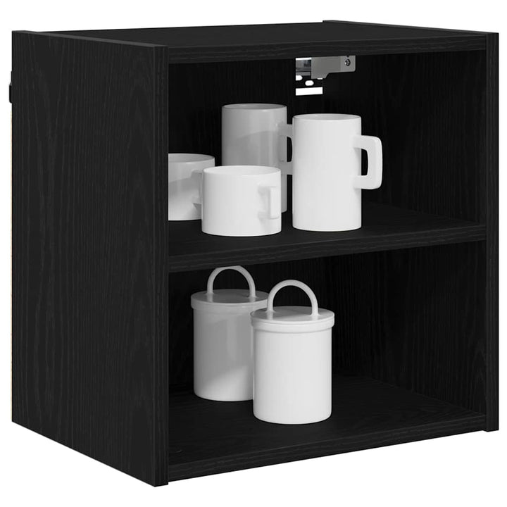 Hængeskab Sort eg 40 x 29,5 x 40 cm Konstrueret træ