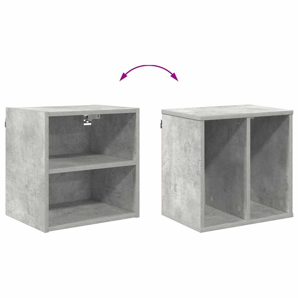 Hængeskab Beton Grå 40 x 29,5 x 40 cm Konstrueret træ