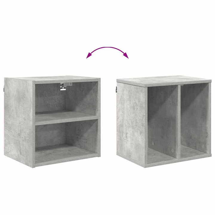 Hængeskab Beton Grå 40 x 29,5 x 40 cm Konstrueret træ