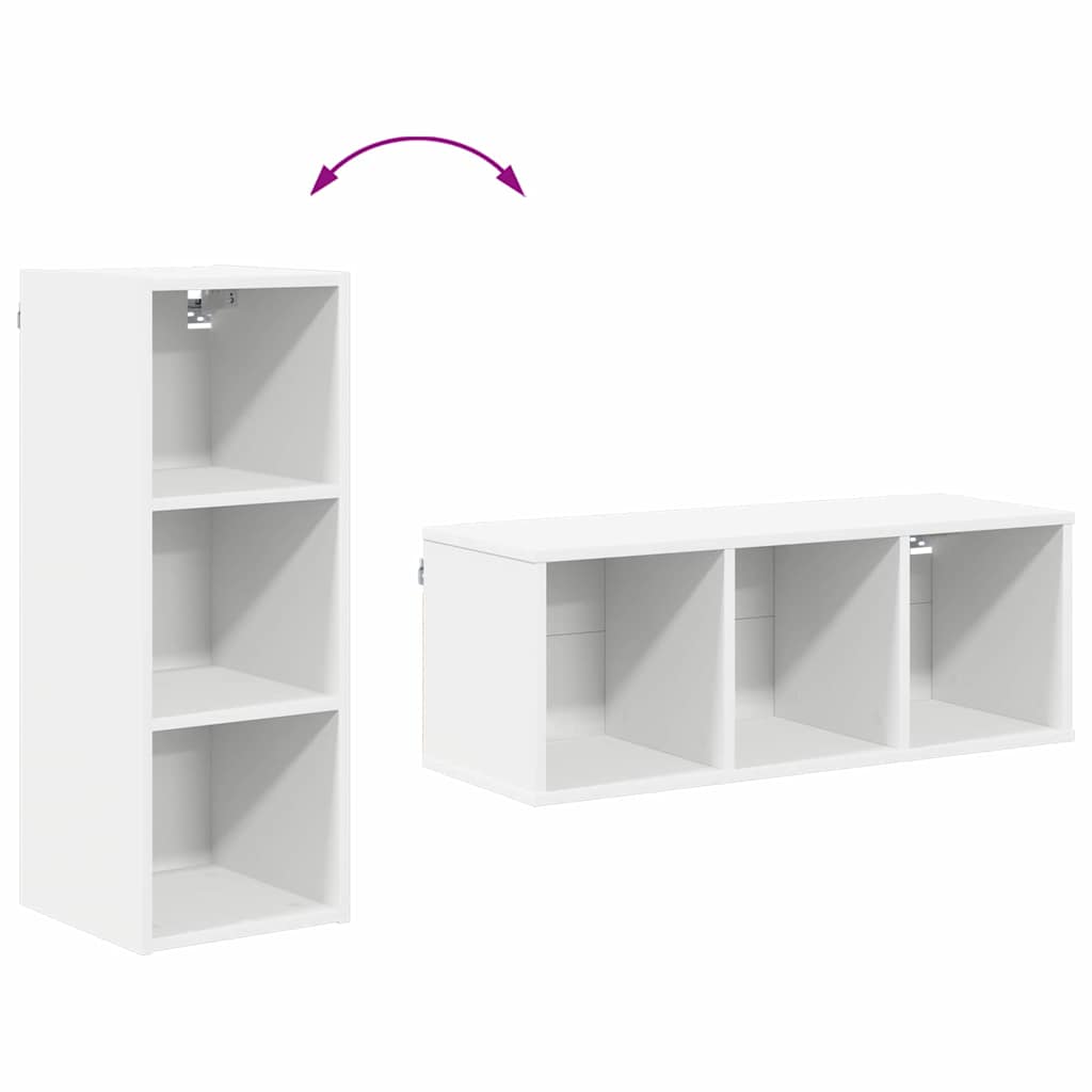 Hængeskab Hvid 30 x 29,5 x 80 cm Konstrueret træ
