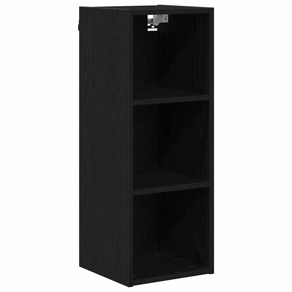 Hængeskab Sort eg 30 x 29,5 x 80 cm Konstrueret træ