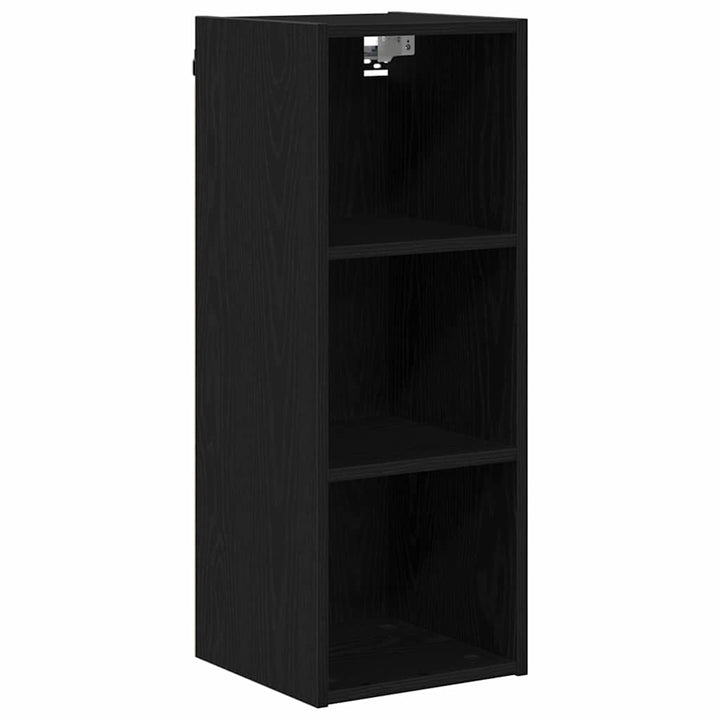 Hængeskab Sort eg 30 x 29,5 x 80 cm Konstrueret træ