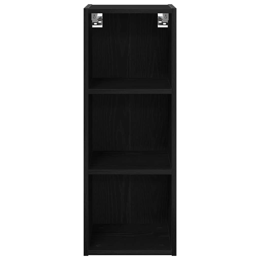 Hængeskab Sort eg 30 x 29,5 x 80 cm Konstrueret træ