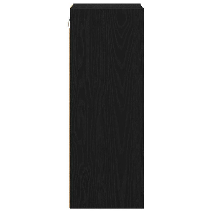 Hængeskab Sort eg 30 x 29,5 x 80 cm Konstrueret træ