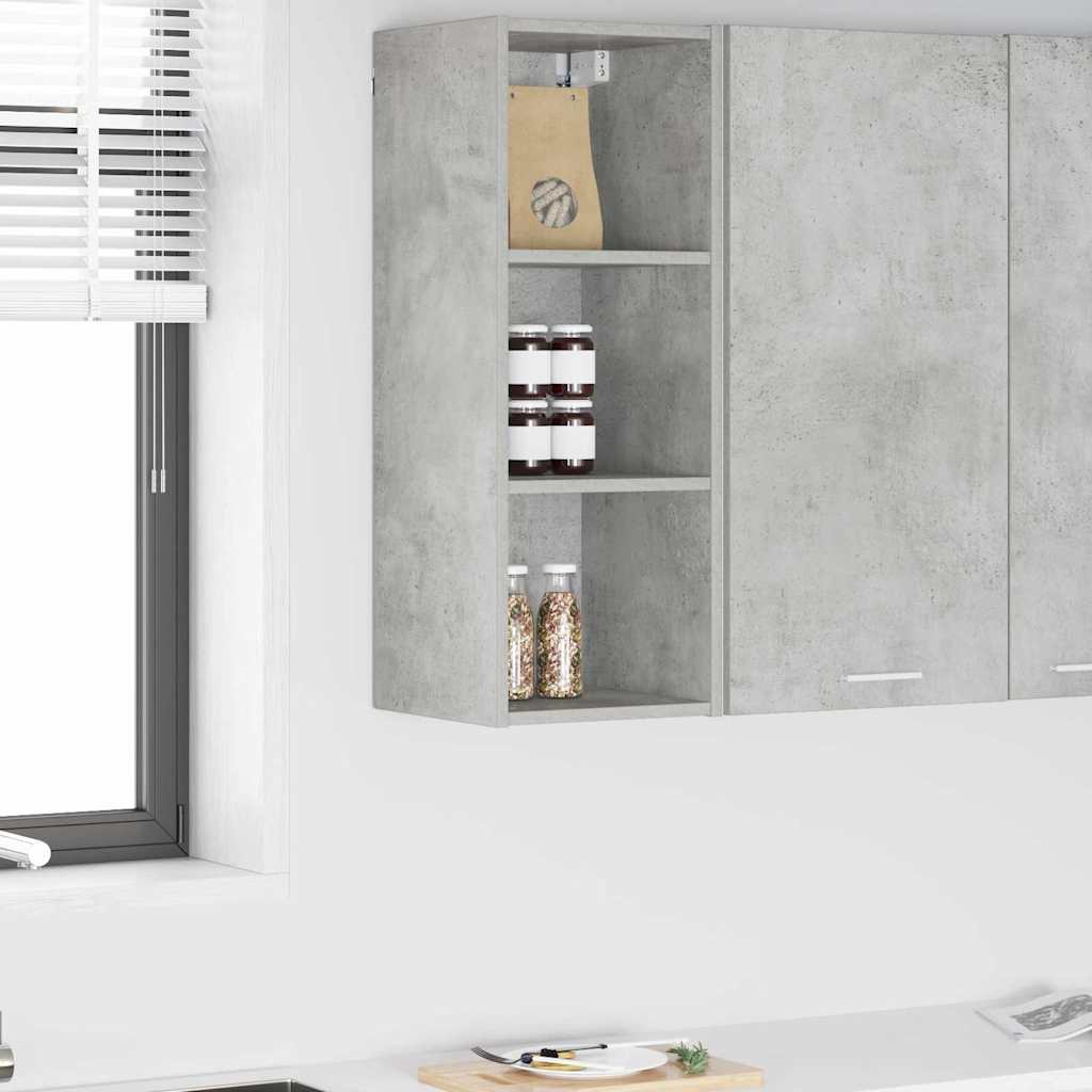 Hængeskab Beton Grå 30 x 29,5 x 80 cm Konstrueret træ