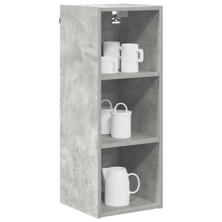 Hængeskab Beton Grå 30 x 29,5 x 80 cm Konstrueret træ