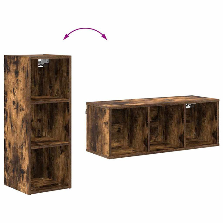 Hængeskab Røget eg 30 x 29,5 x 80 cm Konstrueret træ