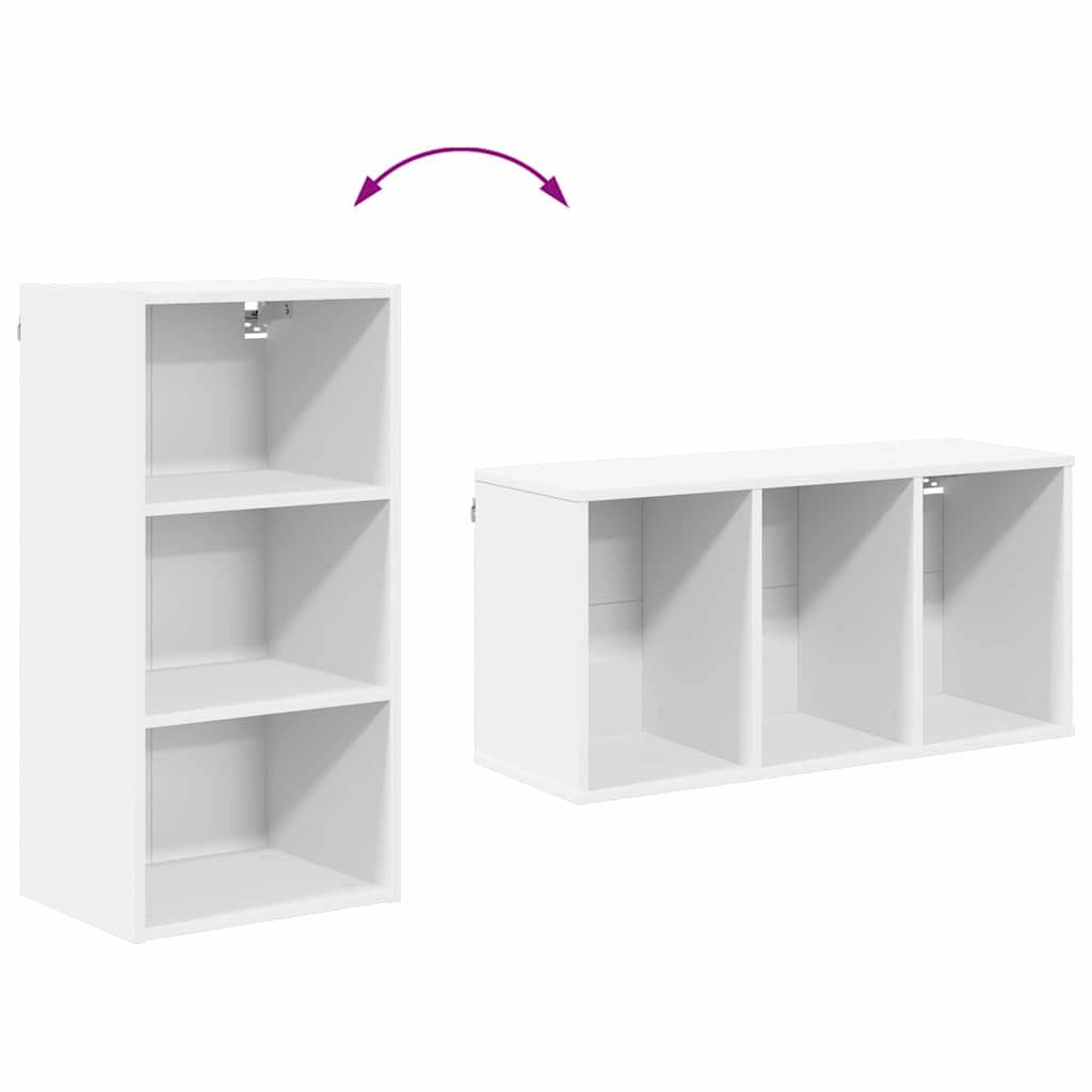 Hængeskab Hvid 40 x 29,5 x 80 cm Konstrueret træ