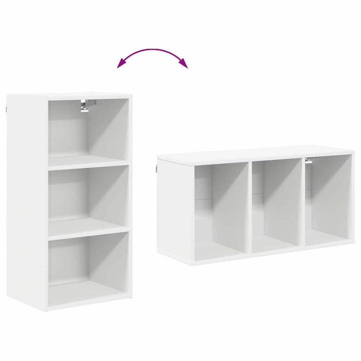 Hængeskab Hvid 40 x 29,5 x 80 cm Konstrueret træ
