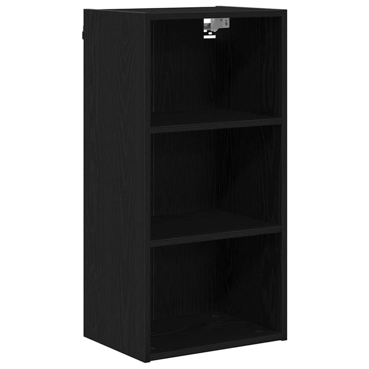 Hængeskab Sort eg 40 x 29,5 x 80 cm Konstrueret træ