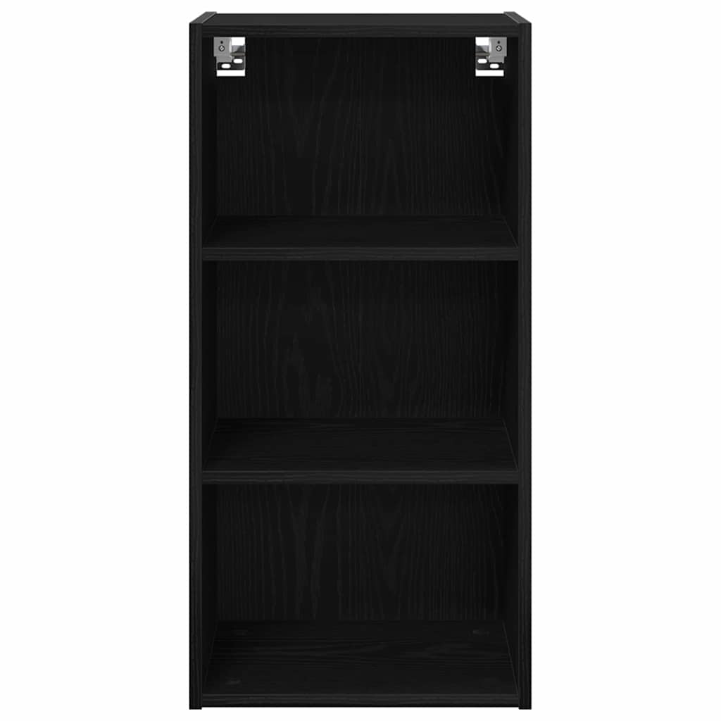 Hængeskab Sort eg 40 x 29,5 x 80 cm Konstrueret træ
