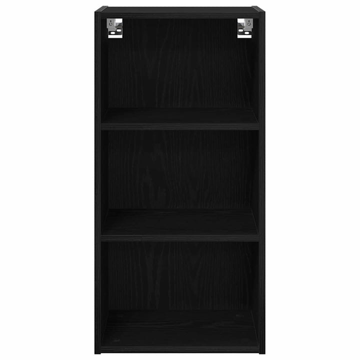 Hængeskab Sort eg 40 x 29,5 x 80 cm Konstrueret træ