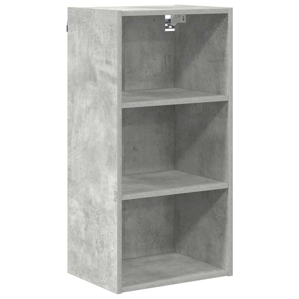 Hængeskab Beton Grå 40 x 29,5 x 80 cm Konstrueret træ