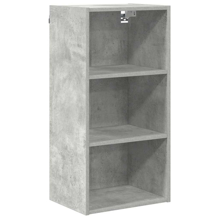 Hængeskab Beton Grå 40 x 29,5 x 80 cm Konstrueret træ