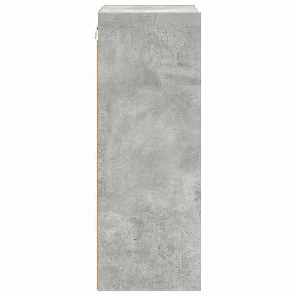Hængeskab Beton Grå 40 x 29,5 x 80 cm Konstrueret træ
